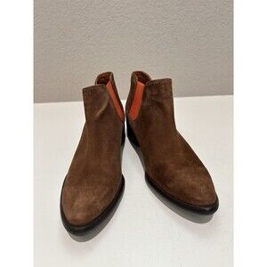J. Mclaughlin Ashlyn Ankle Boot Brown Leather Suede Toasted Coconut Sz 6.5 $298